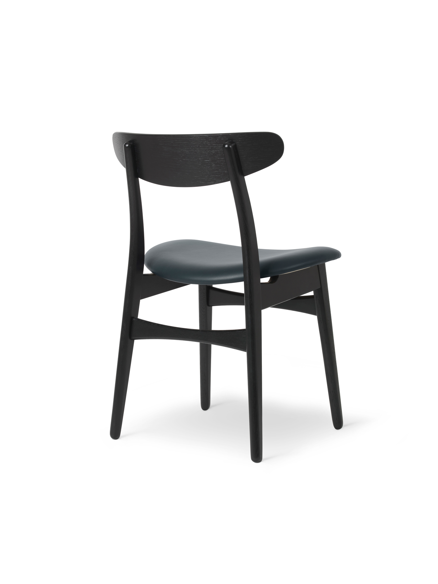 CH30P Chair Stuhl gepolstert Carl Hansen & Søn Gestell eiche schwarz Sitz Thor 350