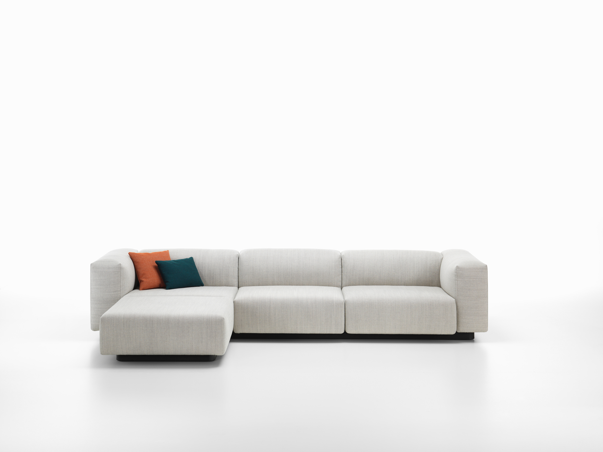 Soft Modular Sofa 3-Sitzer mit Chaise Longue Vitra