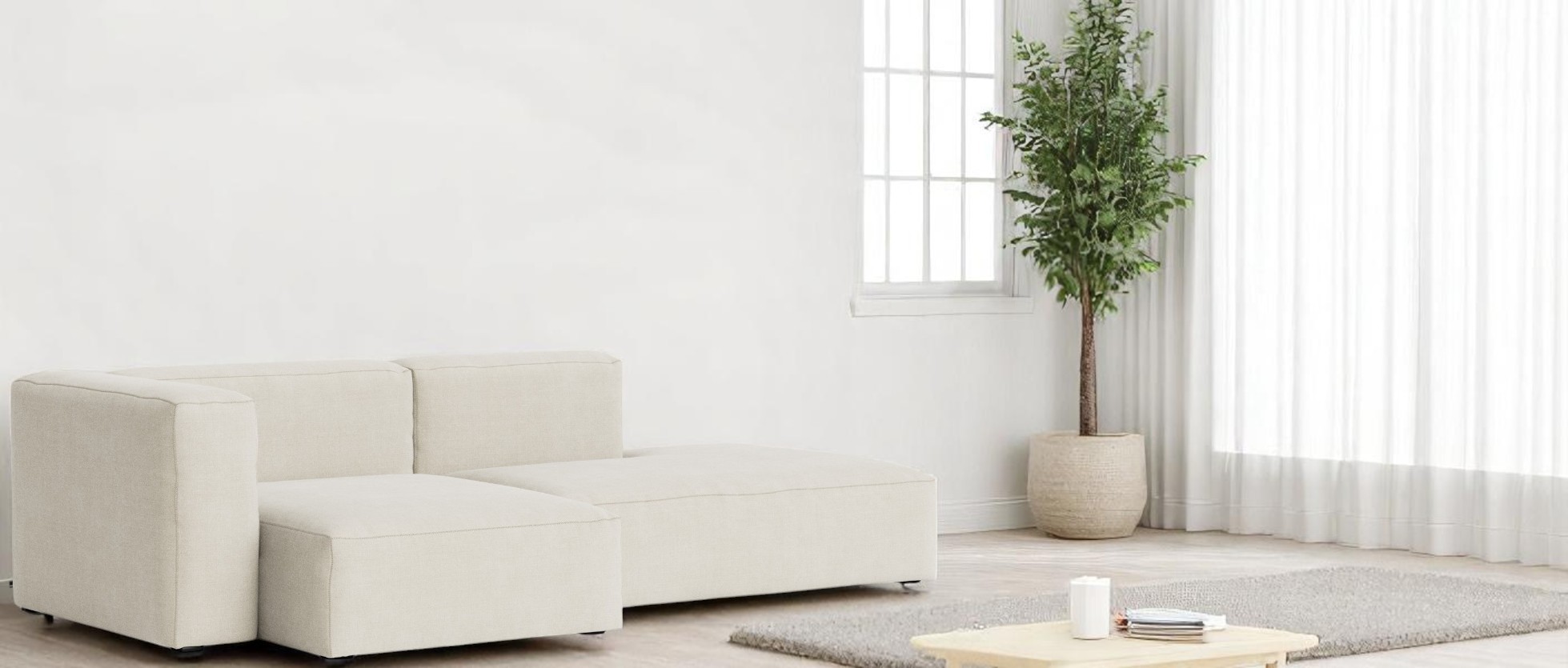 Mags Sofa 2,5-Sitzer Combination 3 mit Armlehne links Hay  