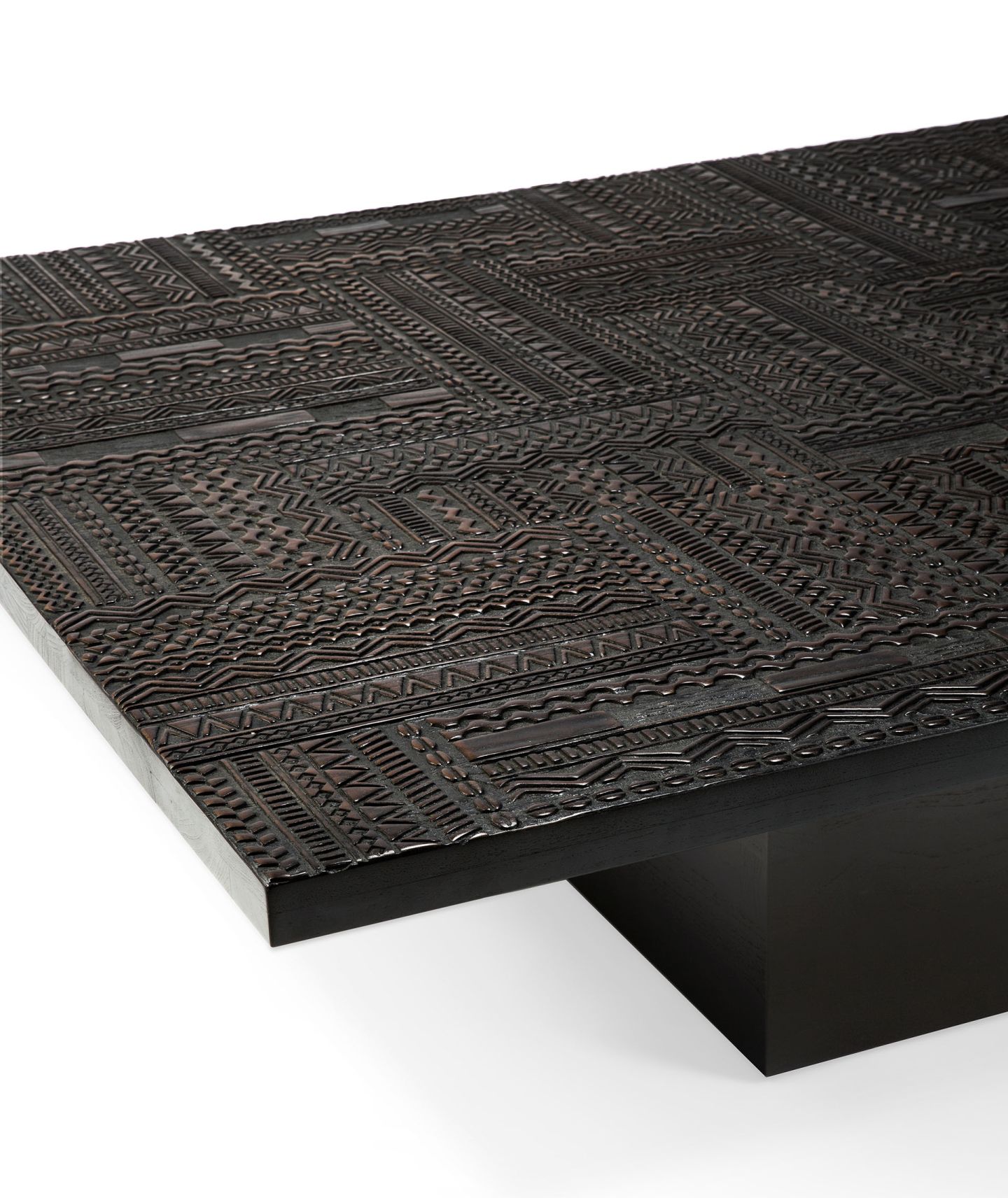 Tabwa Blok Couchtisch Teak schwarz Ethnicraft