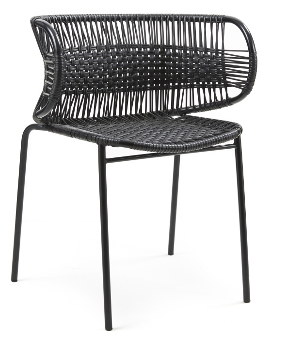 Cielo Stacking Armchair Stapelbarer Armlehnstuhl Outdoor ames Schwarz - Schwarz