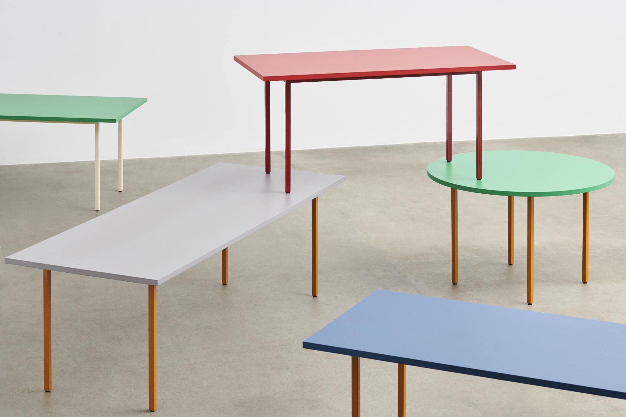Two Colour Table Tisch Länge 160 cm Hay  Blau - Ocker