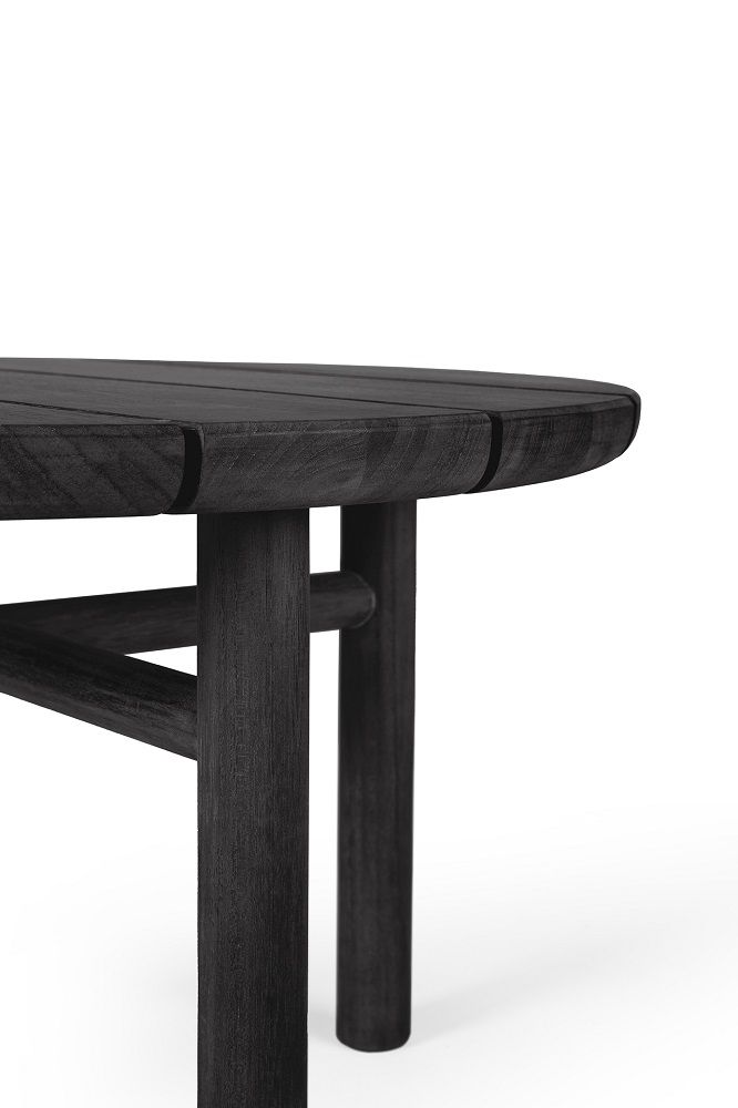 Quatro Outdoor Beistelltisch Teak schwarz lackiert Ethnicraft