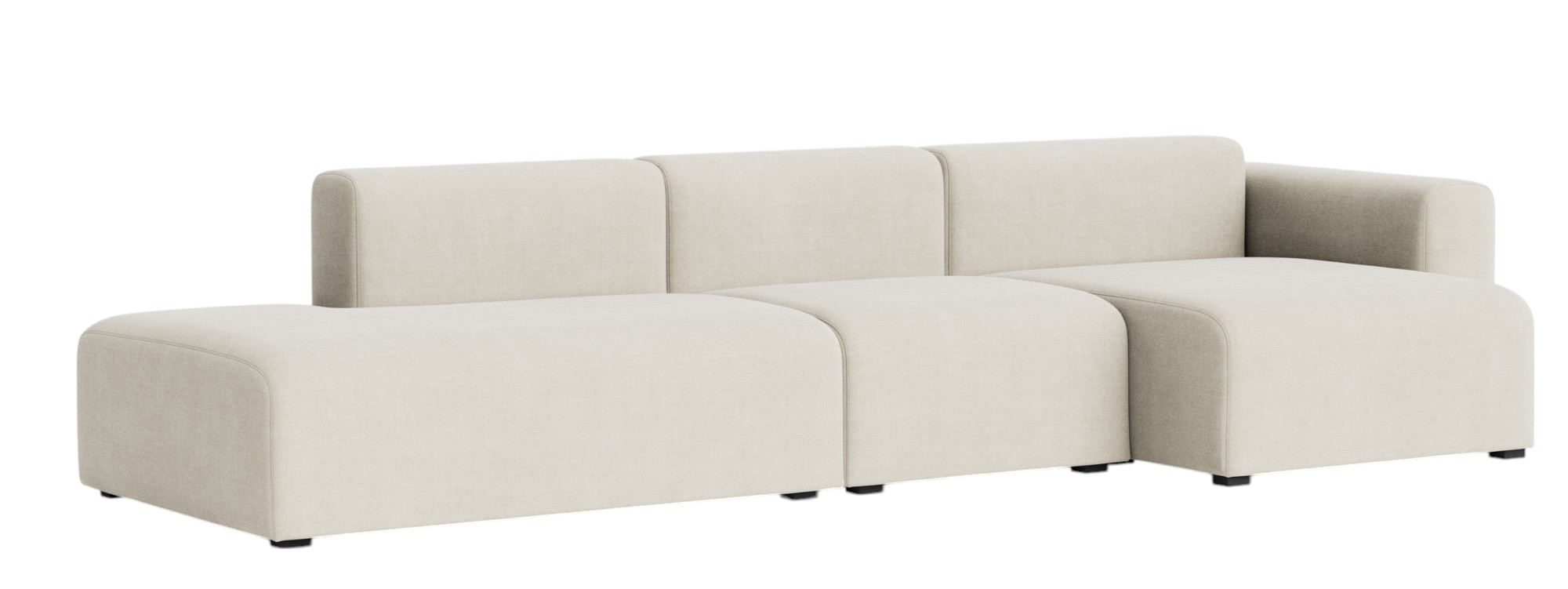 Mags Sofa 3-Sitzer Combination 4 Low Armrest mit Armlehne rechts Hay