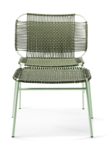Cielo Footstool Fußhocker Outdoor ames Olive grün - Pastell grün