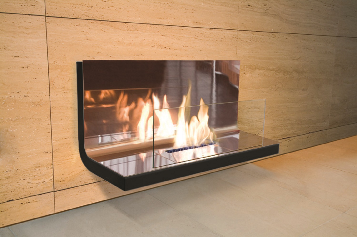 Wall Flame 1 Ethanol Kamin Radius