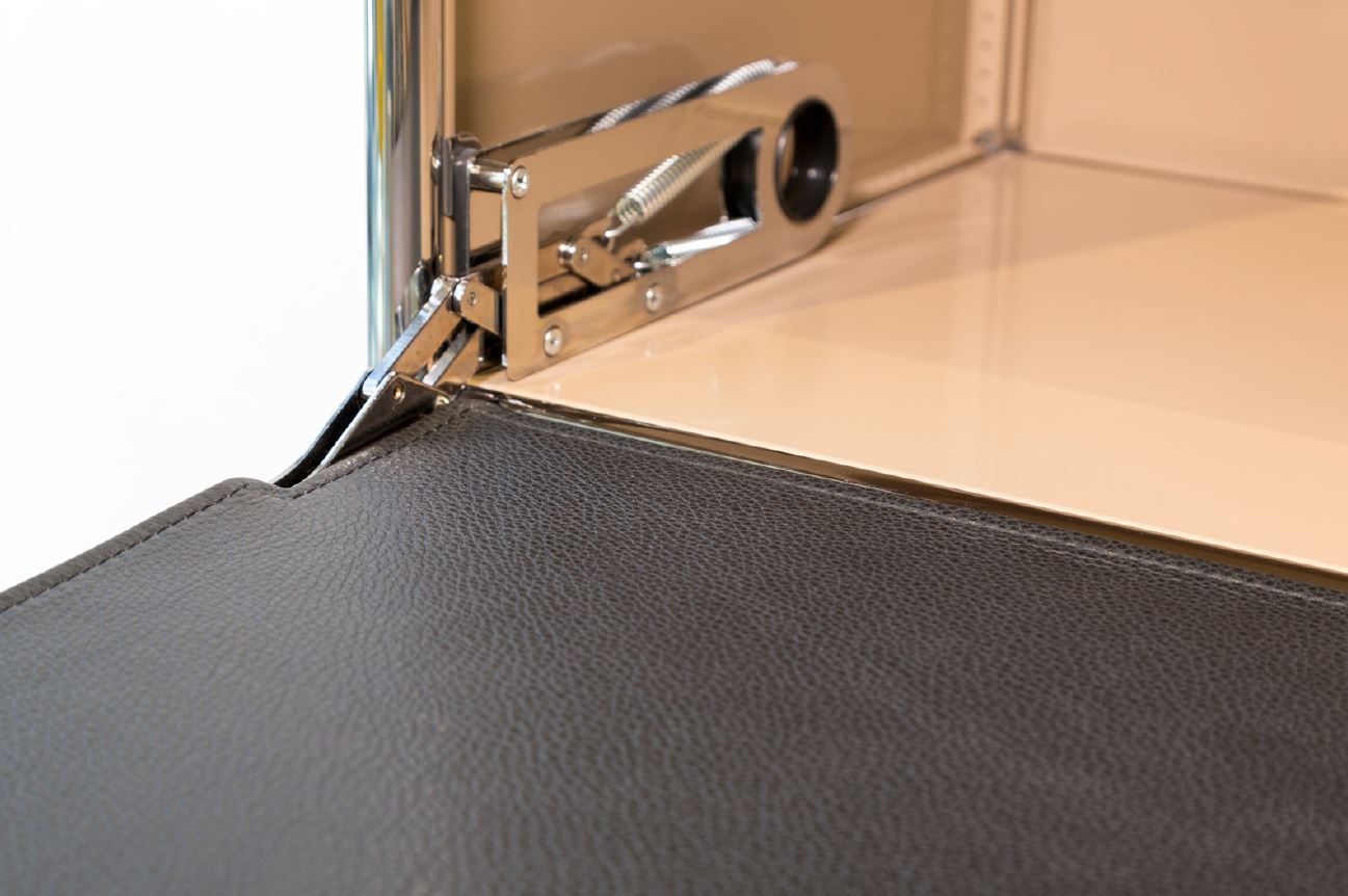 Lederauflage für USM Schreibtisch Innen 50x35 GRAPHITSCHWARZ Leather on Top EINZELSTÜCK 