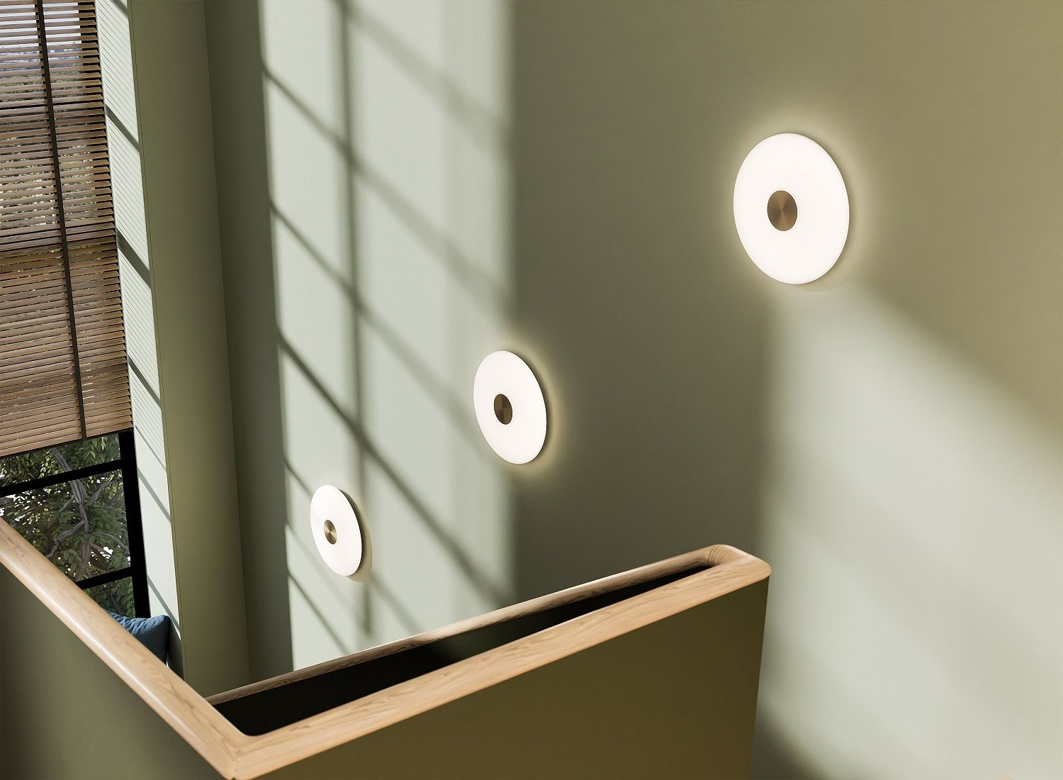 Glint Glass opal Wall lamp Wandleuchte Northern