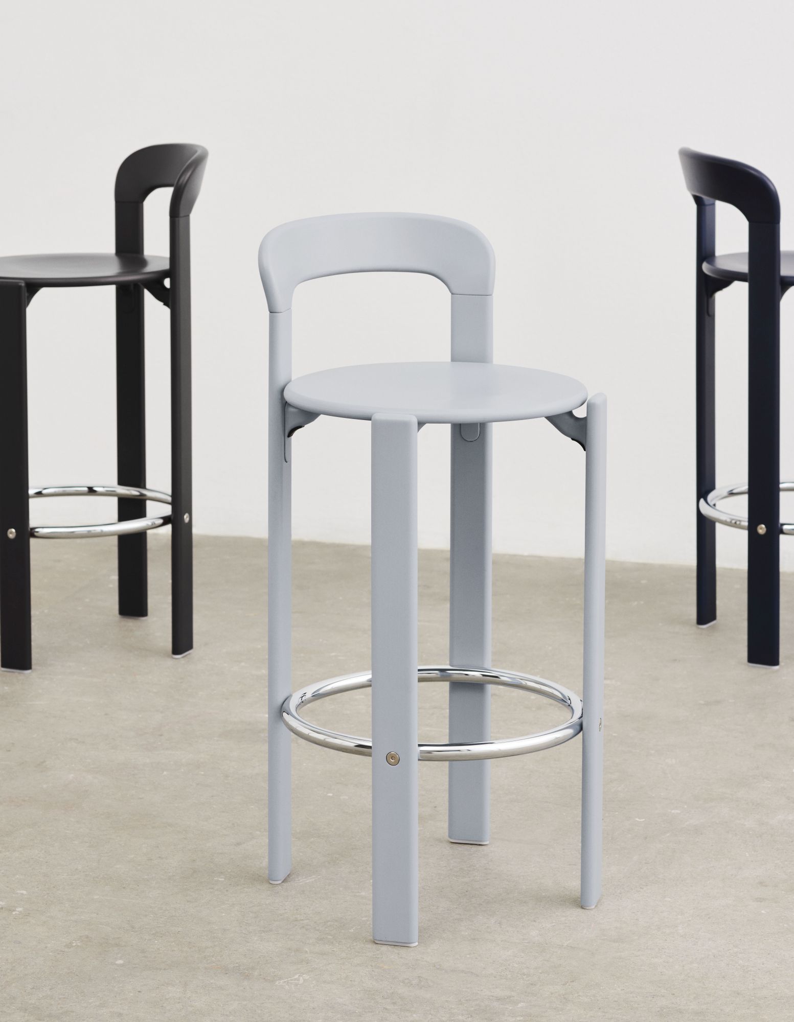 Rey Barstool Barhocker Schieferblau H97cm Hay
