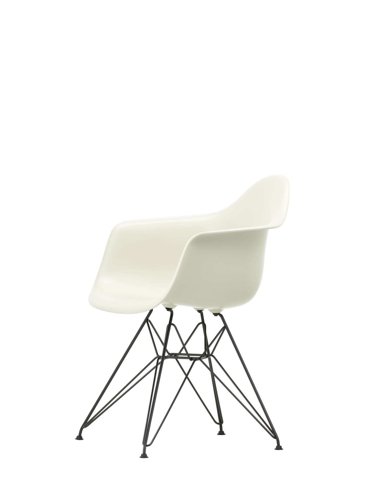 Eames Plastic Arm Chair DAR Stuhl Vitra Schwarz - Rostorange
