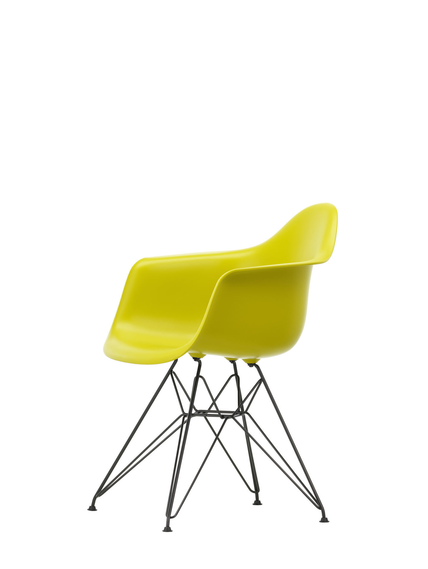 Vitra Eames Plastic Arm Chair DAR Stuhl Vitra Verchromt - Meerblau