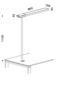 SLICE² Tischleuchte Furniture glanzverchromt Serien Lighting