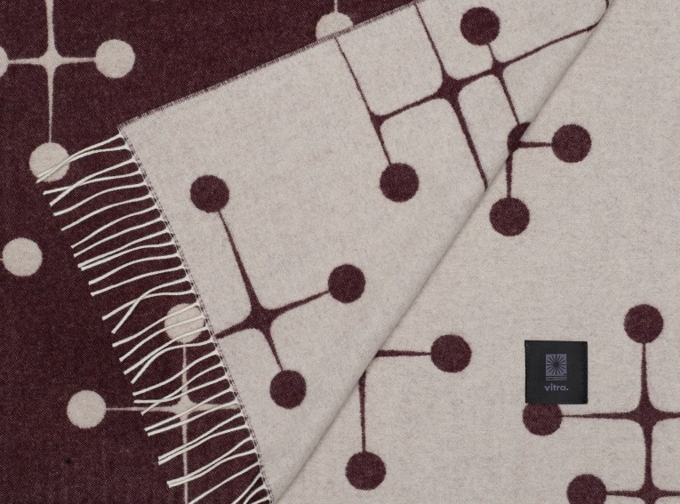 Eames Wool Blanket Bordeaux Wolldecke Vitra LIMITED EDITION 