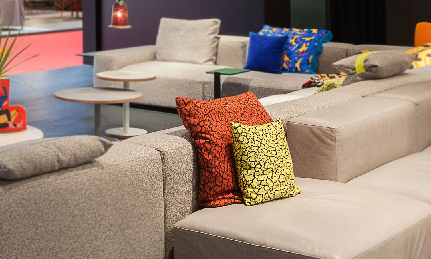 Rift Kissen Blau 40x40 Sancal
