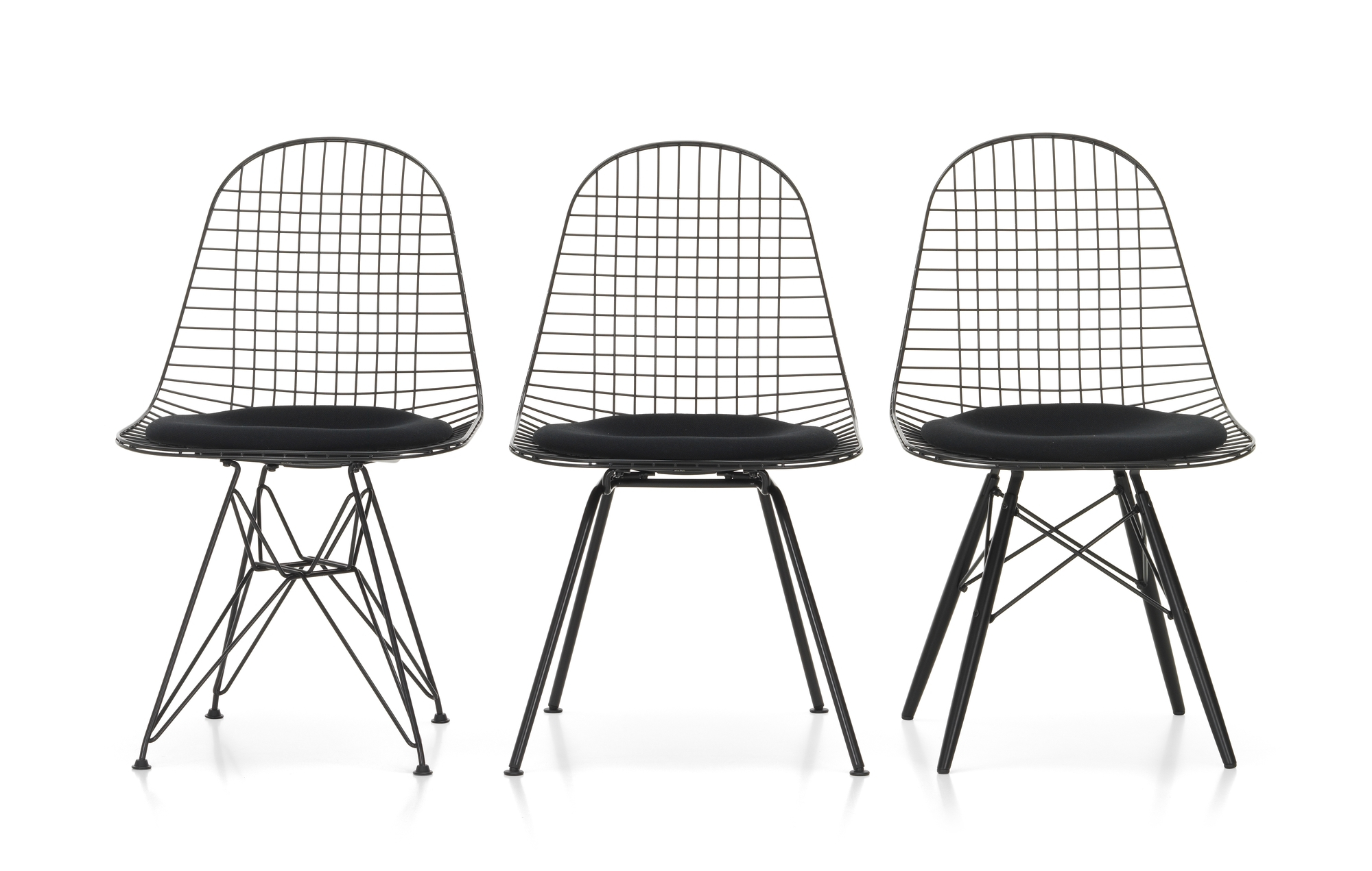 DKX-5 Wire Chair Stuhl mit Sitzkissen Vitra