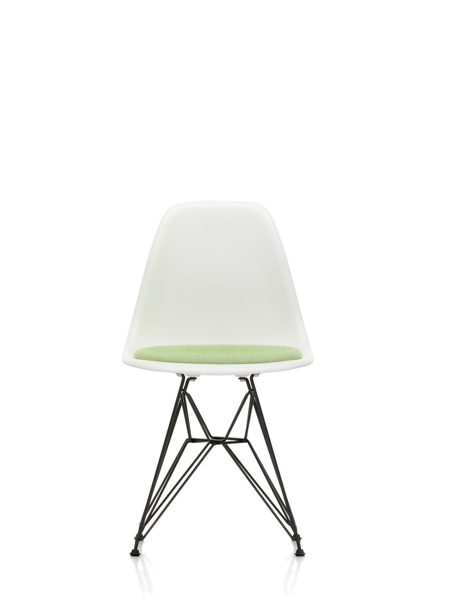Eames Plastic Side Chair DSR Stuhl mit Sitzpolster Vitra