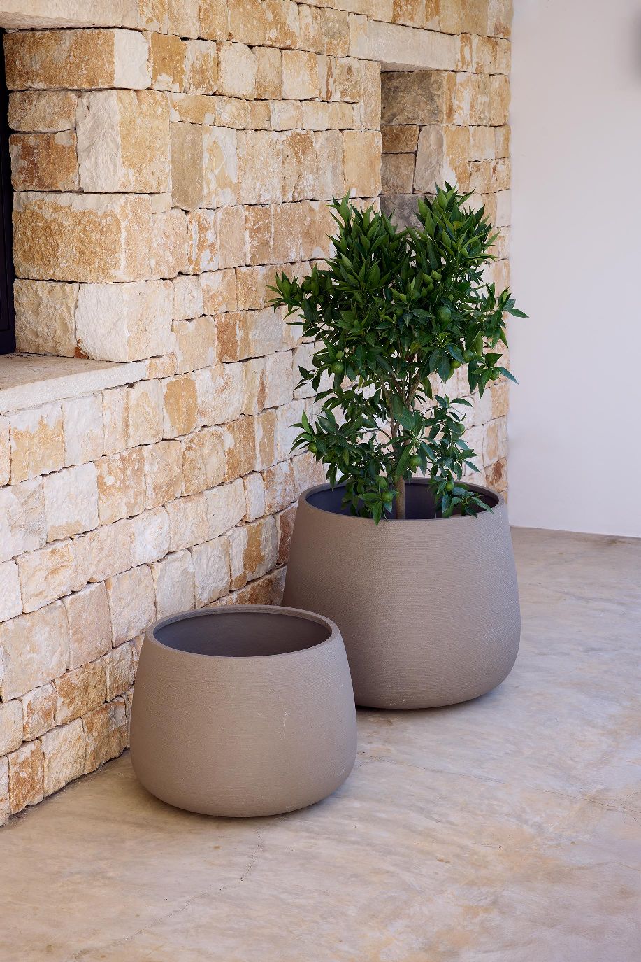 Soil Planter Round Medium Rund Pflanzgefäß Outdoor Cane-Line