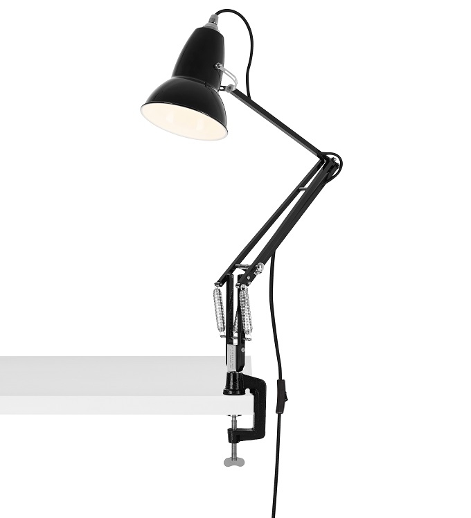Original 1227 Lamp with Desk Clamp Tischleuchte mit Klemme Anglepoise