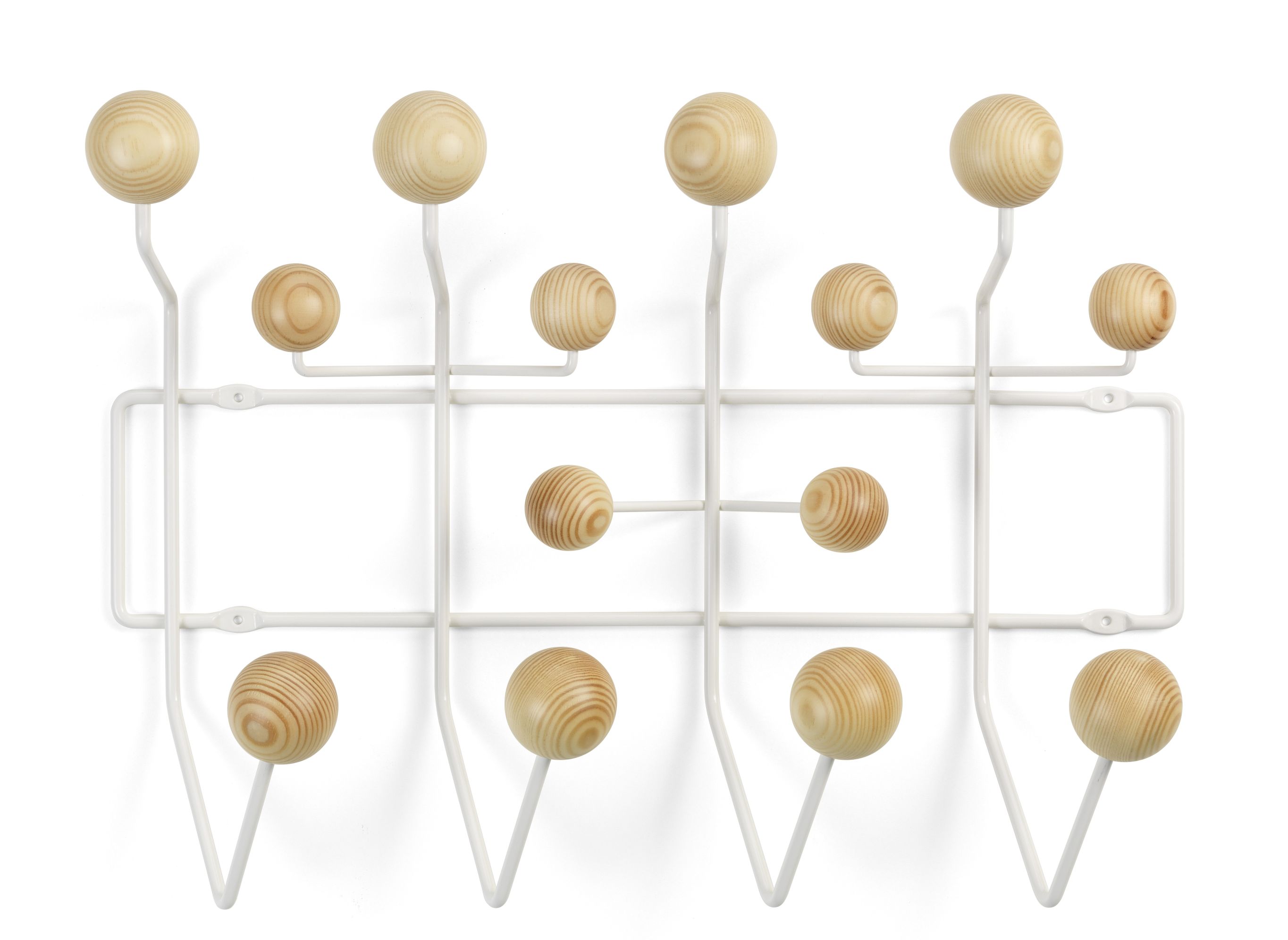 Eames Hang it all Garderobe Weiss, Kiefer Vitra