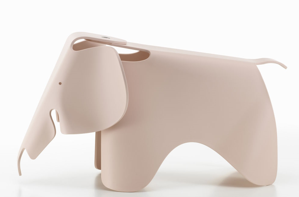 Eames Elephant Hocker RE Vitra Zartrosa