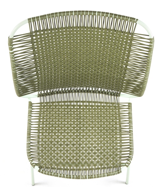 Cielo Lounge Chair low Lounge Stuhl niedrig Outdoor ames Olive grün - Pastell grün