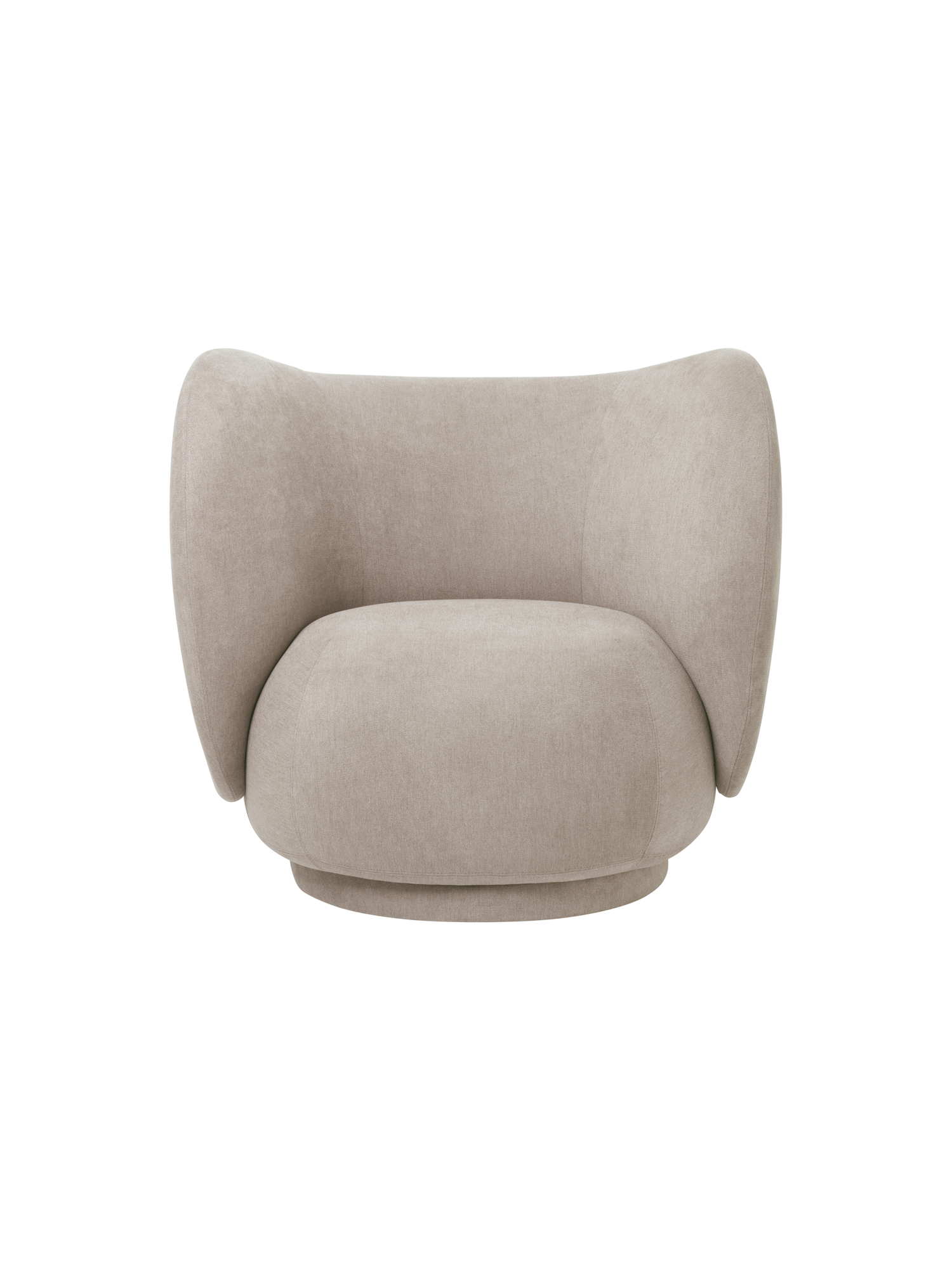 Rico Lounge Chair Brushed Sessel Ferm Living Sand Rico Lounge Chair Brushed Sessel Ferm Living Sand