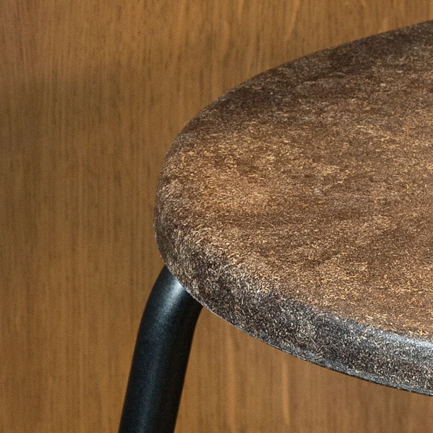 Earth Stool Barhocker mit Rückenlehne Mater 