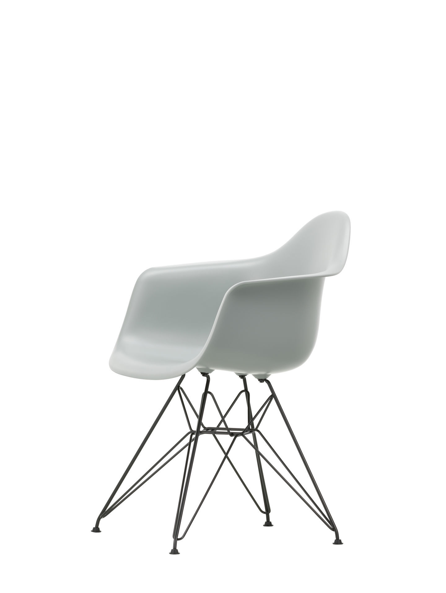 Eames Plastic Arm Chair DAR Stuhl Vitra Schwarz - Granitgrau