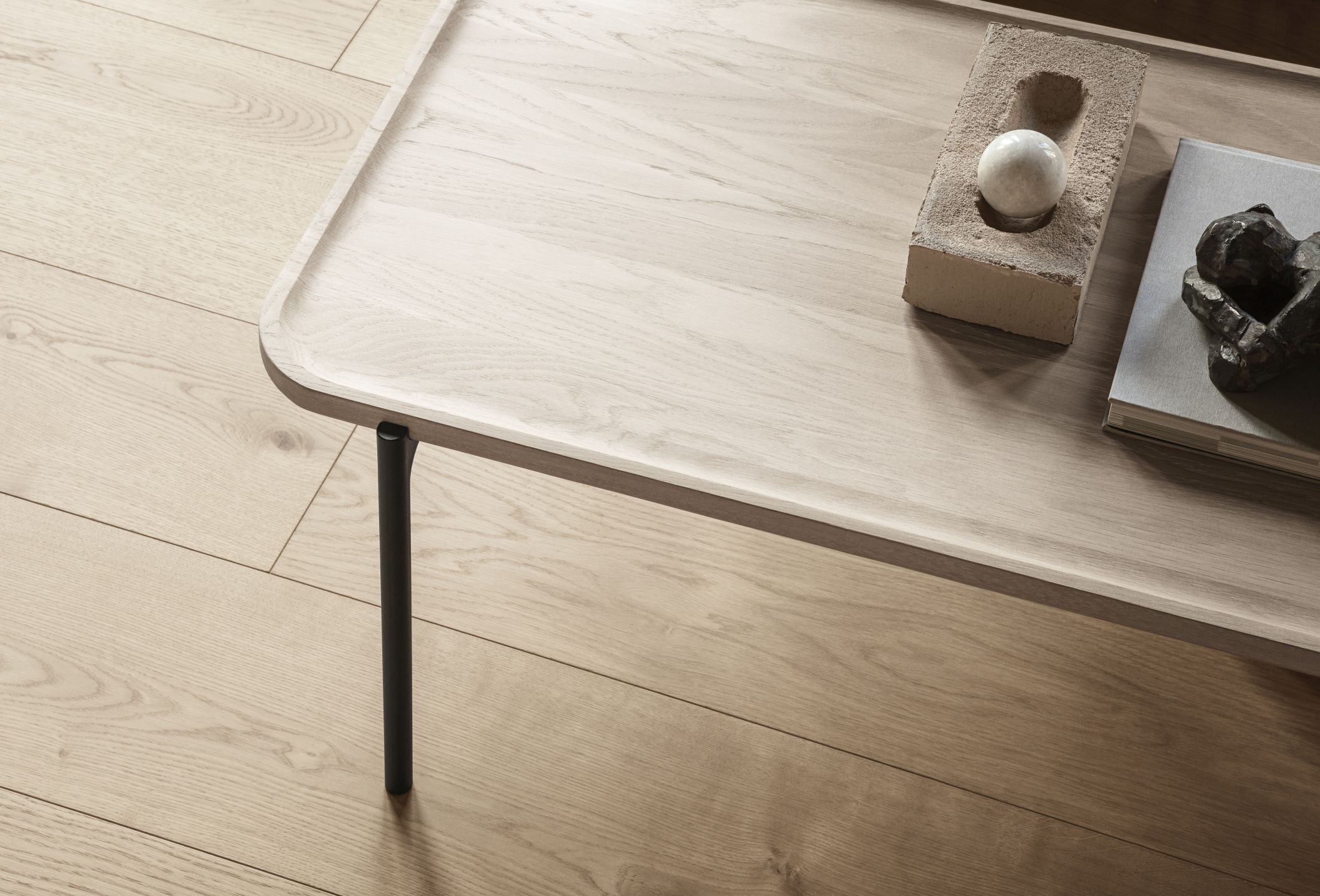 Savoye Tisch Eiche rechteckig - Natur B 120 x H 42 cm Eva Solo