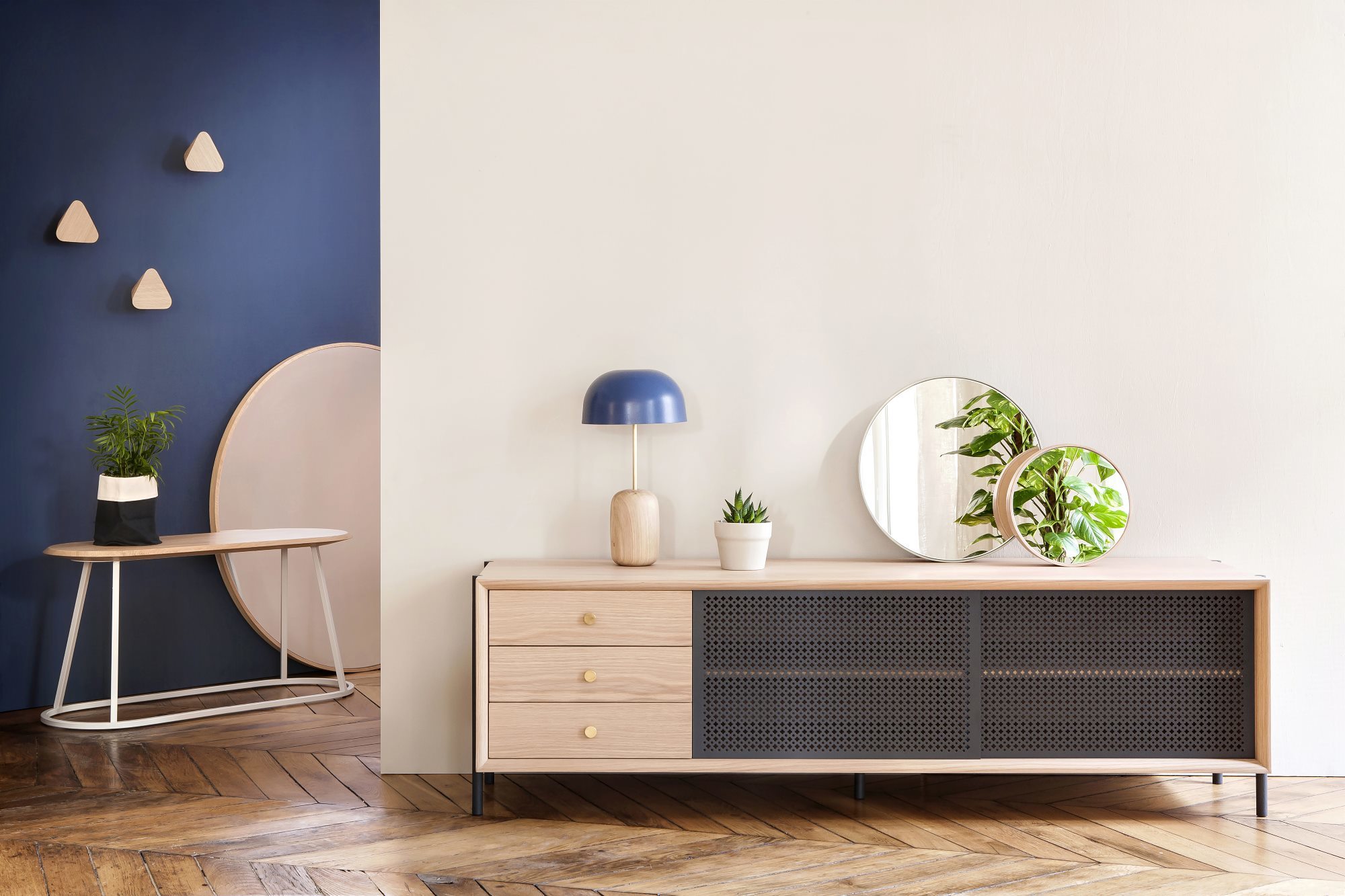 Gabin Sideboard mit Schubladen Hartô-slate grau