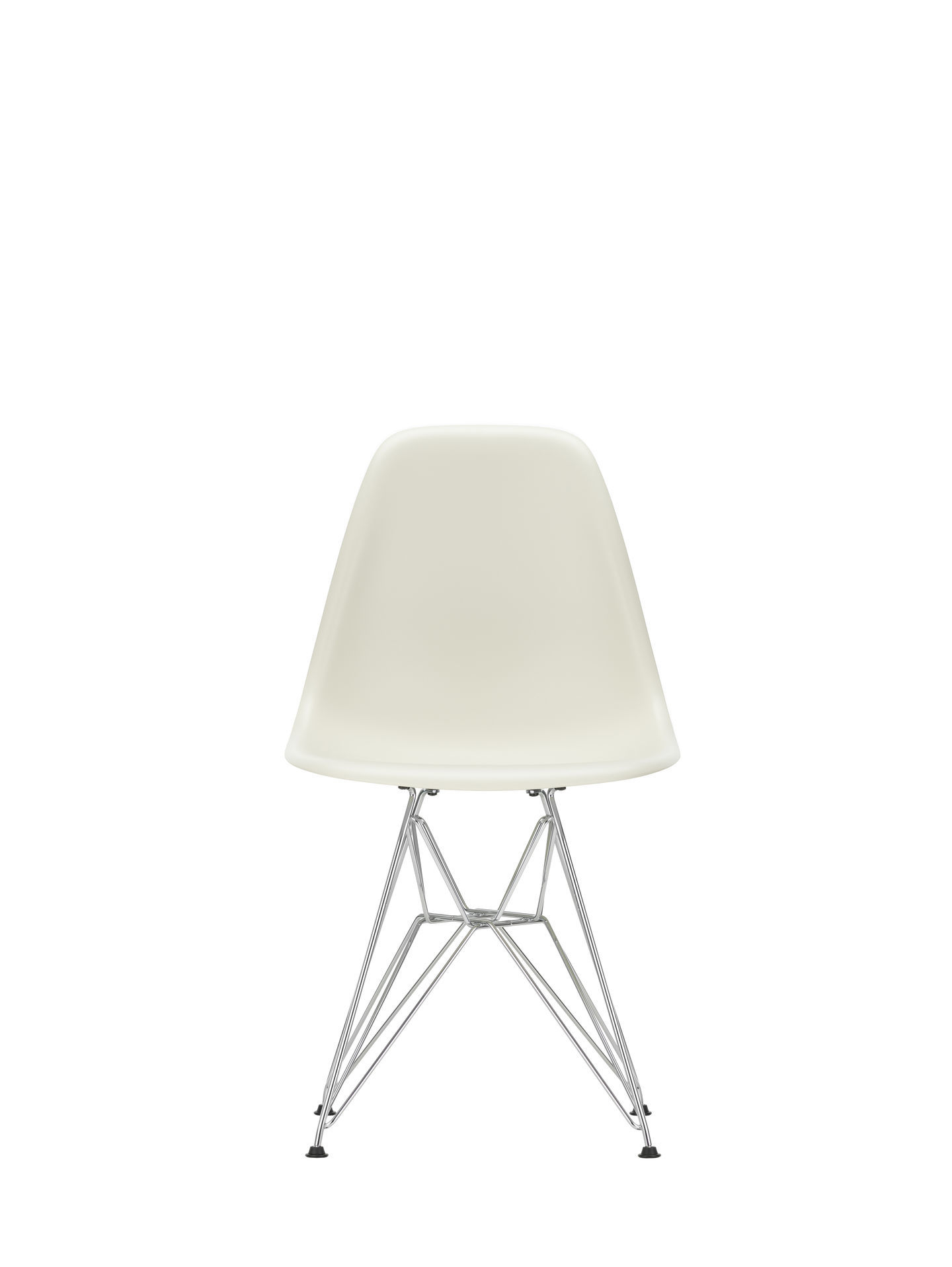 Eames Plastic Side Chair DSR Stuhl Vitra Chrom-Eisgrau