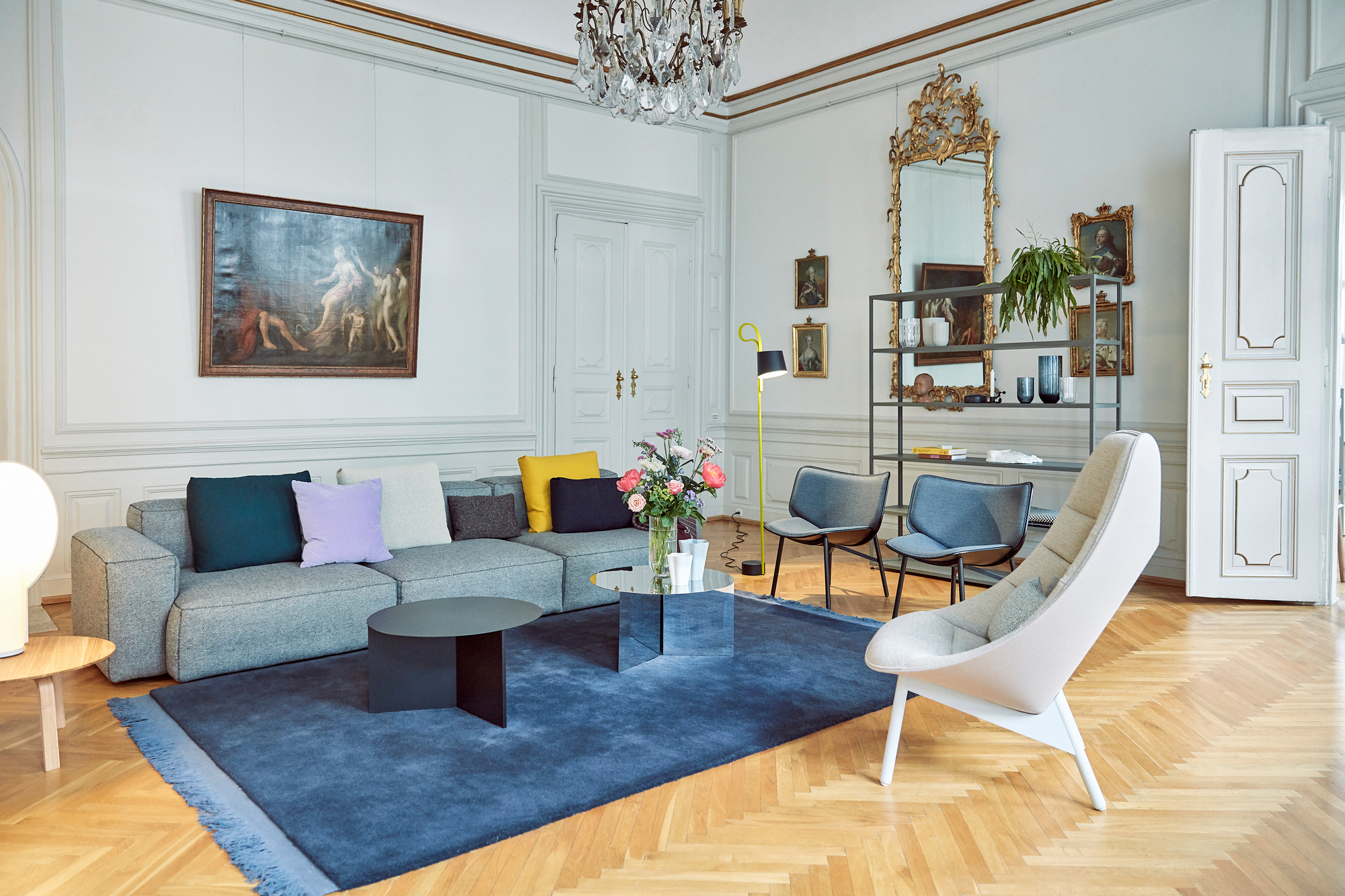 Mags Soft Sofa 3-Sitzer Combination 1 Niedrige Armlehne Hay