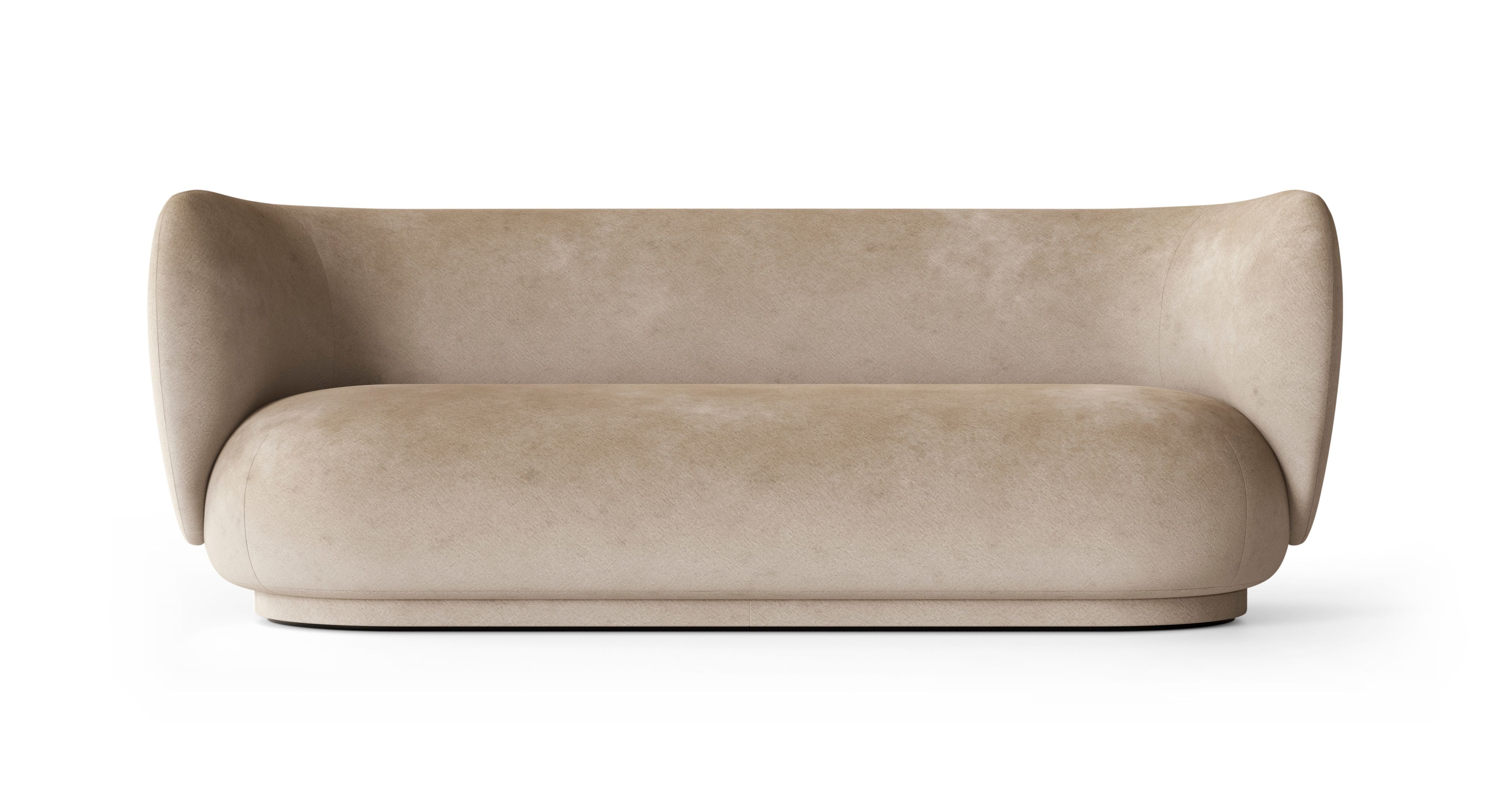 Rico Sofa 3-Sitzer Faded Velvet Sand Ferm Living