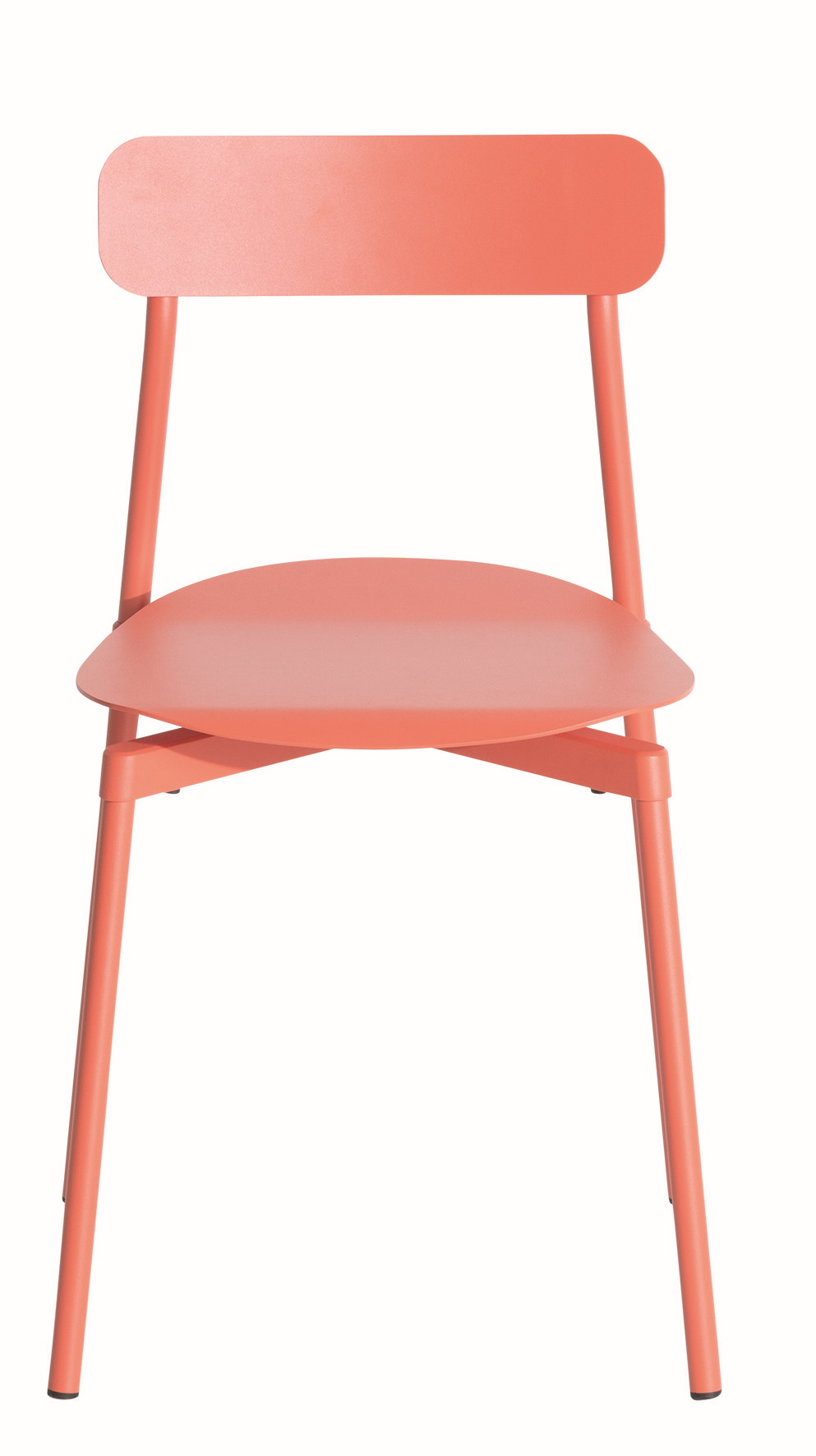 Fromme Chair Stuhl Petite Friture Coral Fromme Chair Stuhl von Petite Friture in Koralle, moderner Metallstuhl für Esszimmer und Küche.