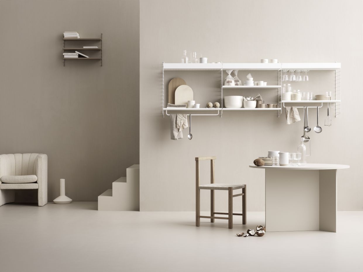 String Küche Wand Regalsystem B String Furniture  