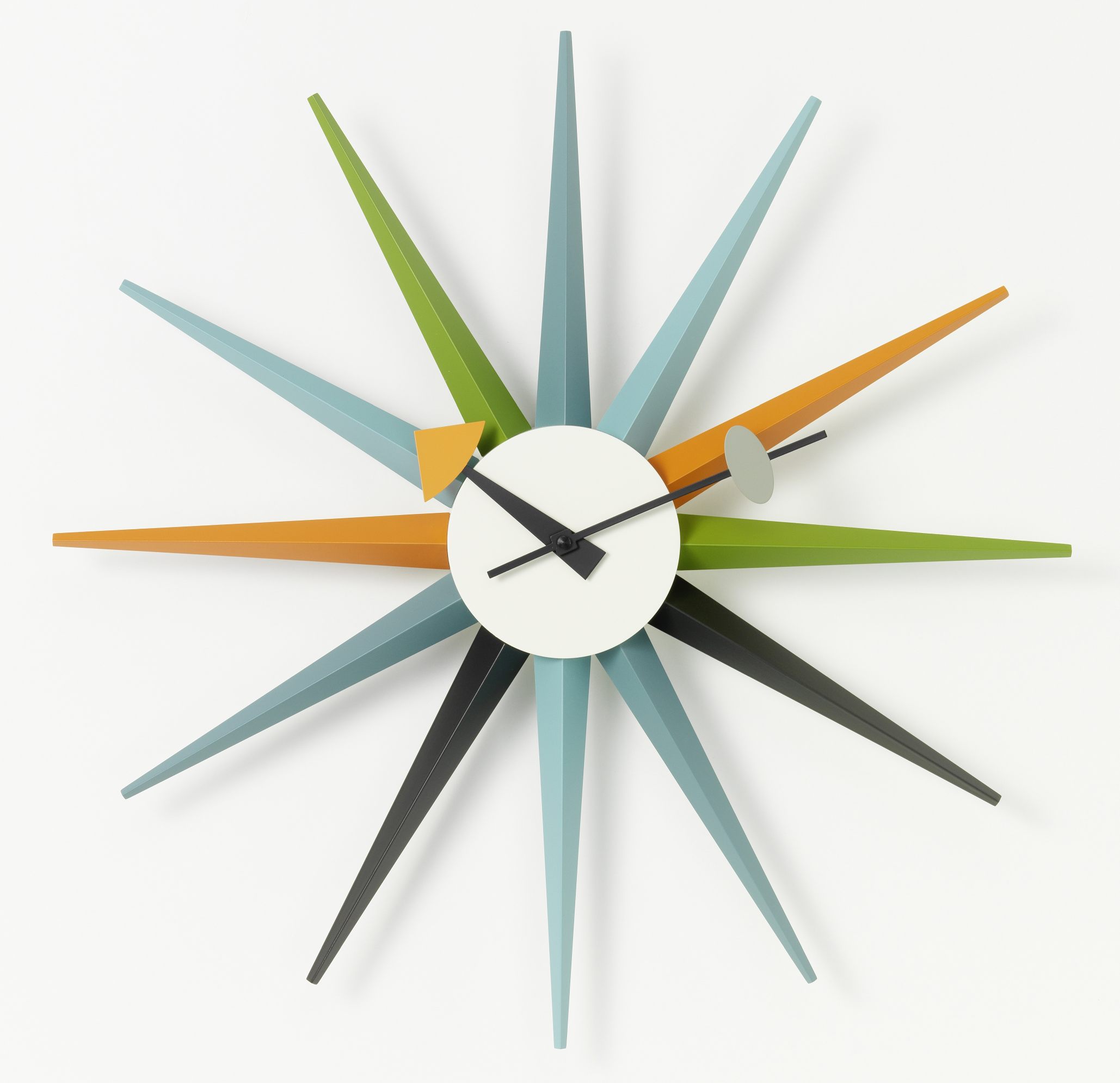 Sunburst Clock Uhr - mehrfarbig Vitra