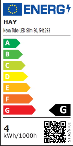 Neon Tube LED Slim Tischleuchte Leuchtstab Hay EINZELSTÜCK