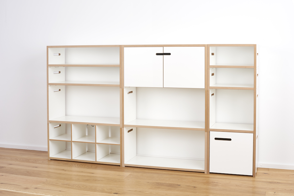 Tojo Halbstark Grundmodul mit Türe links Regalserie Tojo Tojo Halbstark Grundmodul mit Türe links Regalserie Tojo