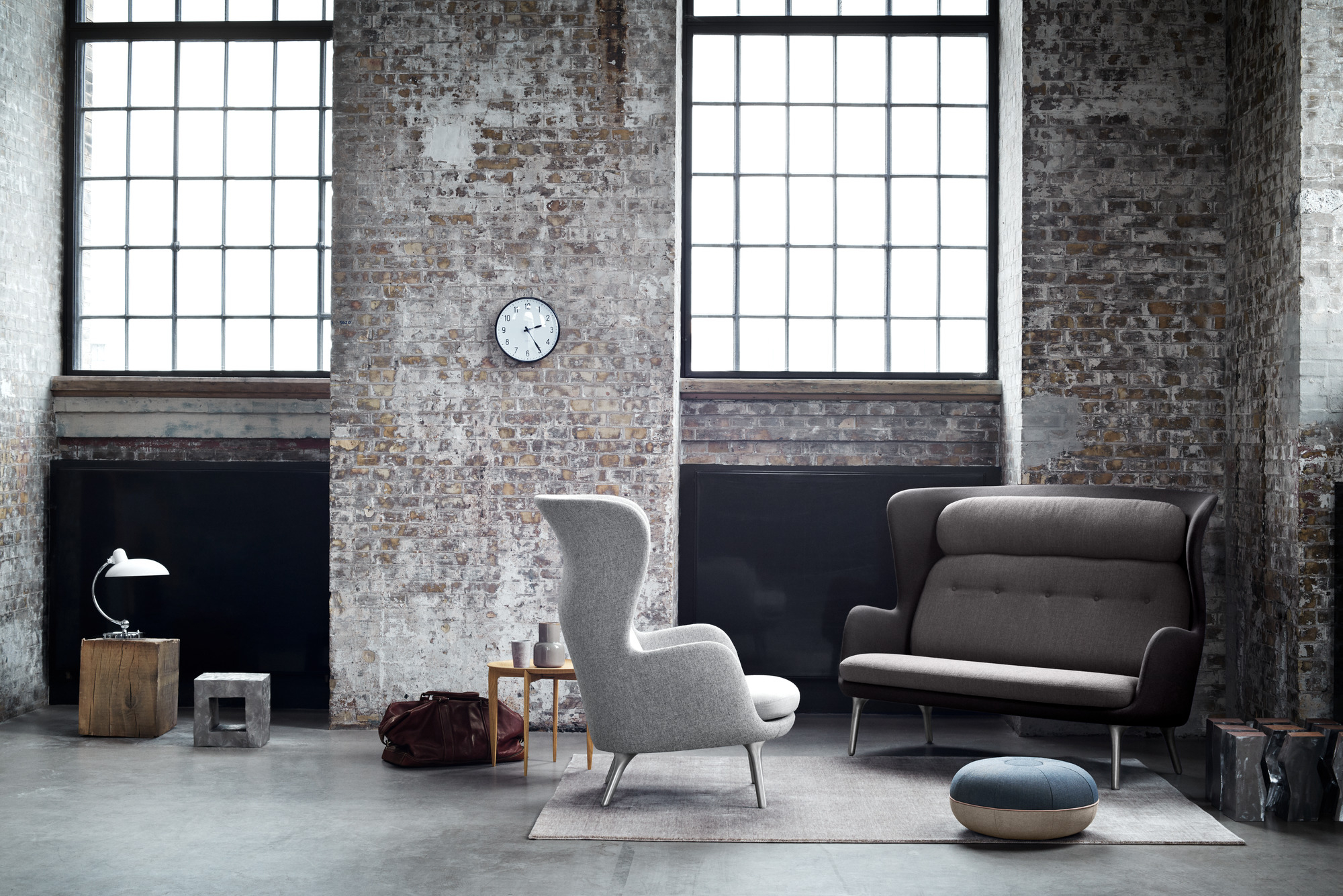 6631 T Luxus Tischleuchte KAISER idell Fritz Hansen schwarz hochglanz