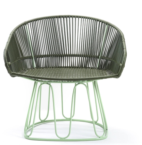 Circo Lounge Chair Loungesessel Outdoor ames Olivgrün / Pastellgrün