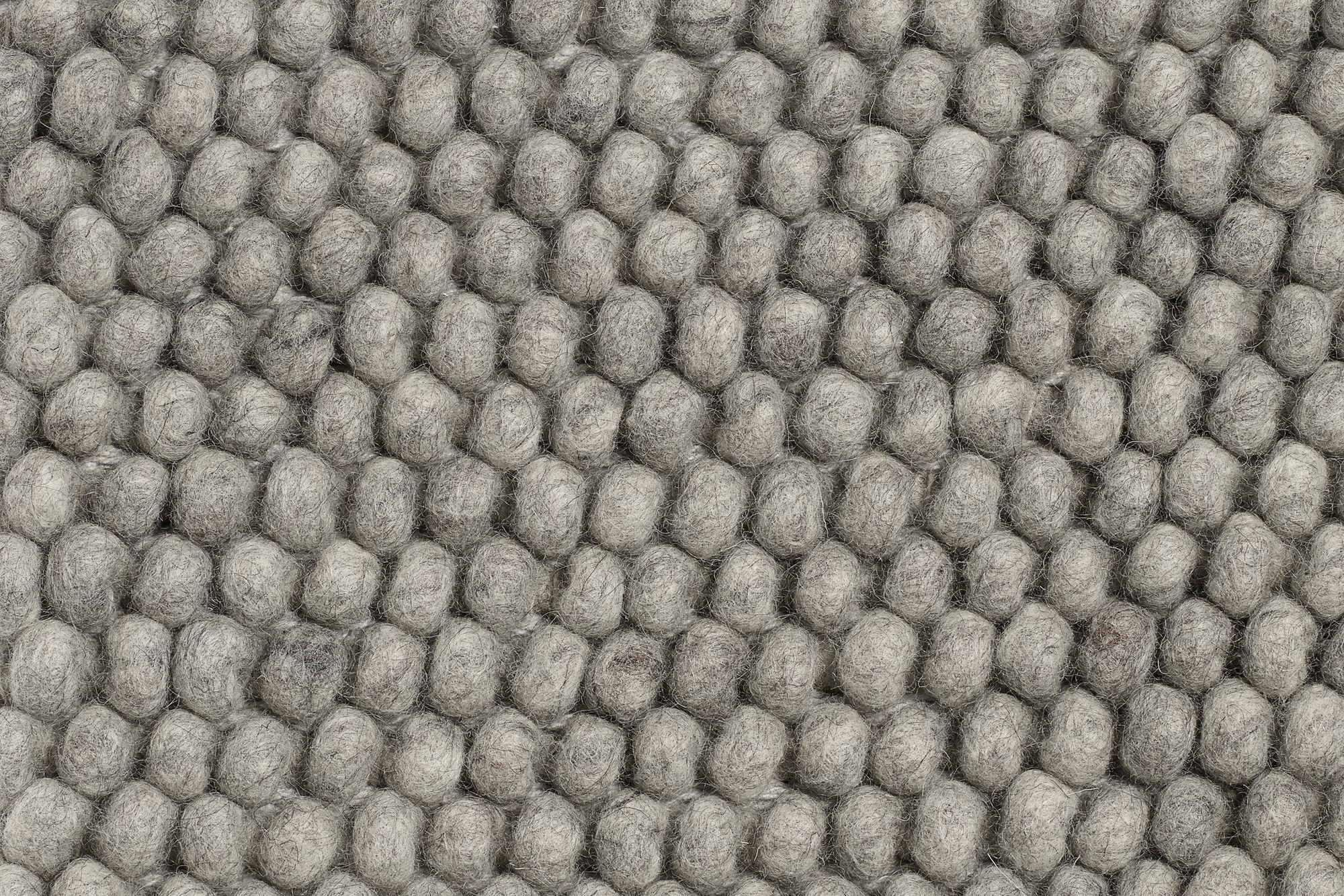 Peas Teppich L 140 cm Medium grau Hay