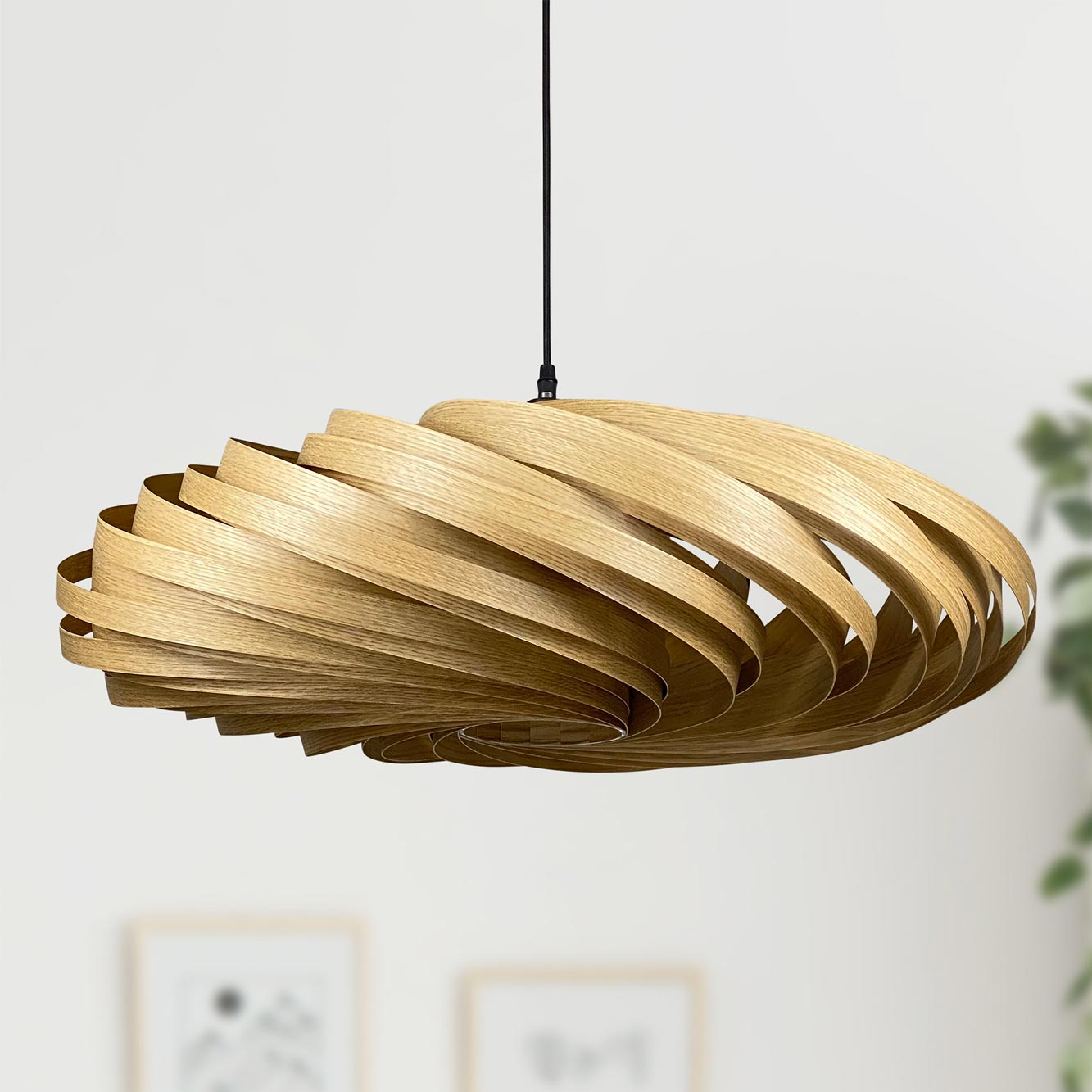 Veneria Hängeleuchte Ø70 cm Eiche Gofurnit