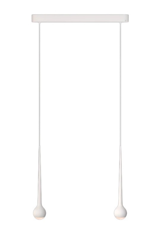 Falling Sun Trace Two Pendelleuchte WEISS Grau EINZELSTÜCK