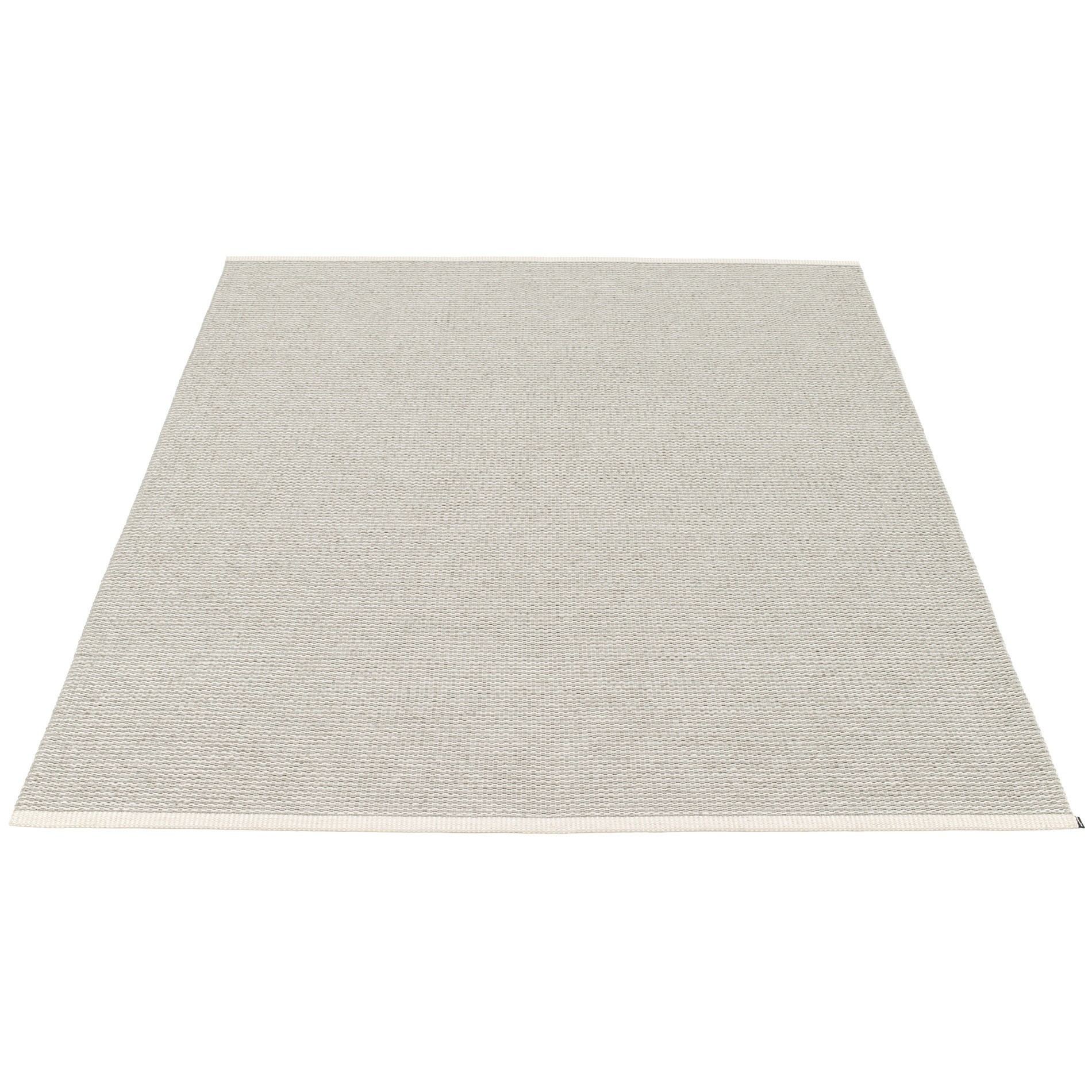 Rechteckiger, beiger Pappelina Kunststoffteppich im Design Fossil, Größe 180x220 cm, für Innen und Außen.