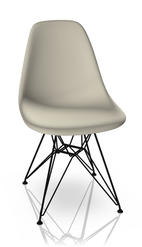 Eames Plastic Side Chair DSR Stuhl Vitra Schwarz-Kieselstein