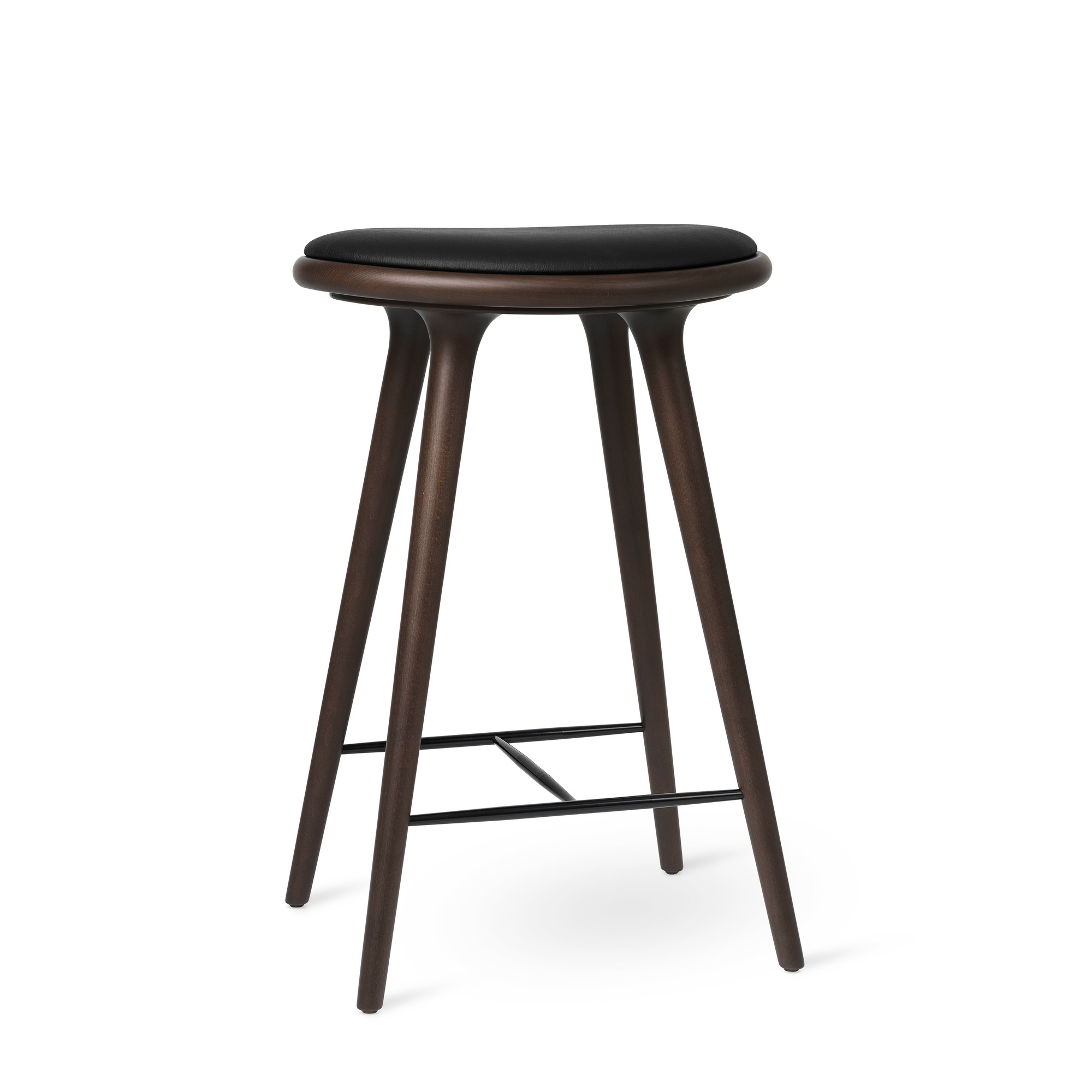 Stool Hocker / Barhocker dunkel gefärbte Buche Mater