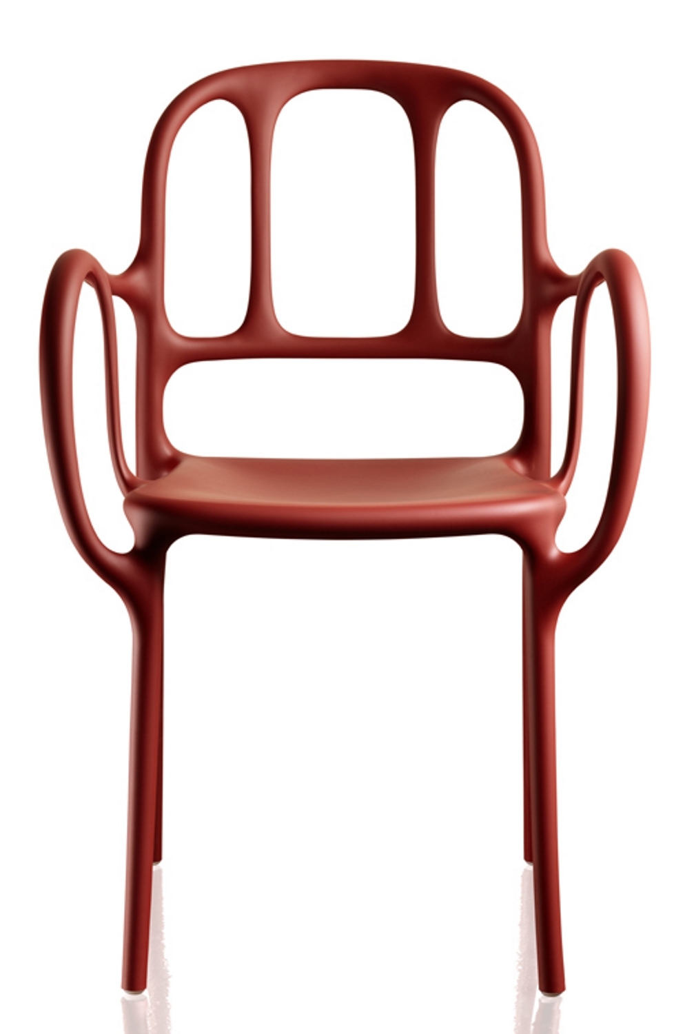 Milà Chair Stuhl 2-er Set Magis -rot 1484 C
