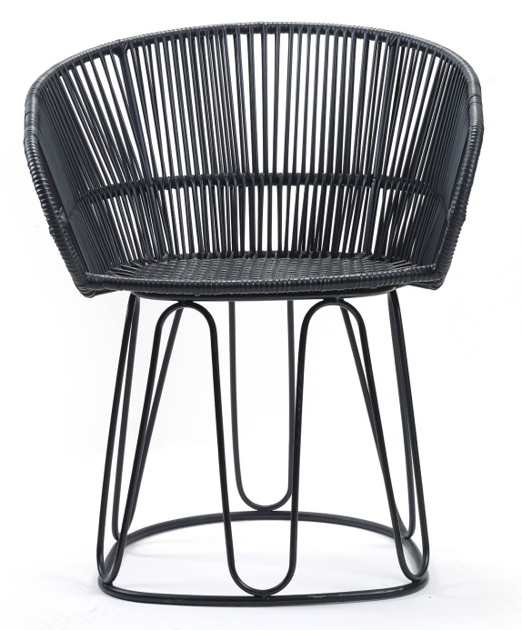 Circo Dining Chair Stuhl Outdoor ames Schwarz matt / Schwarz