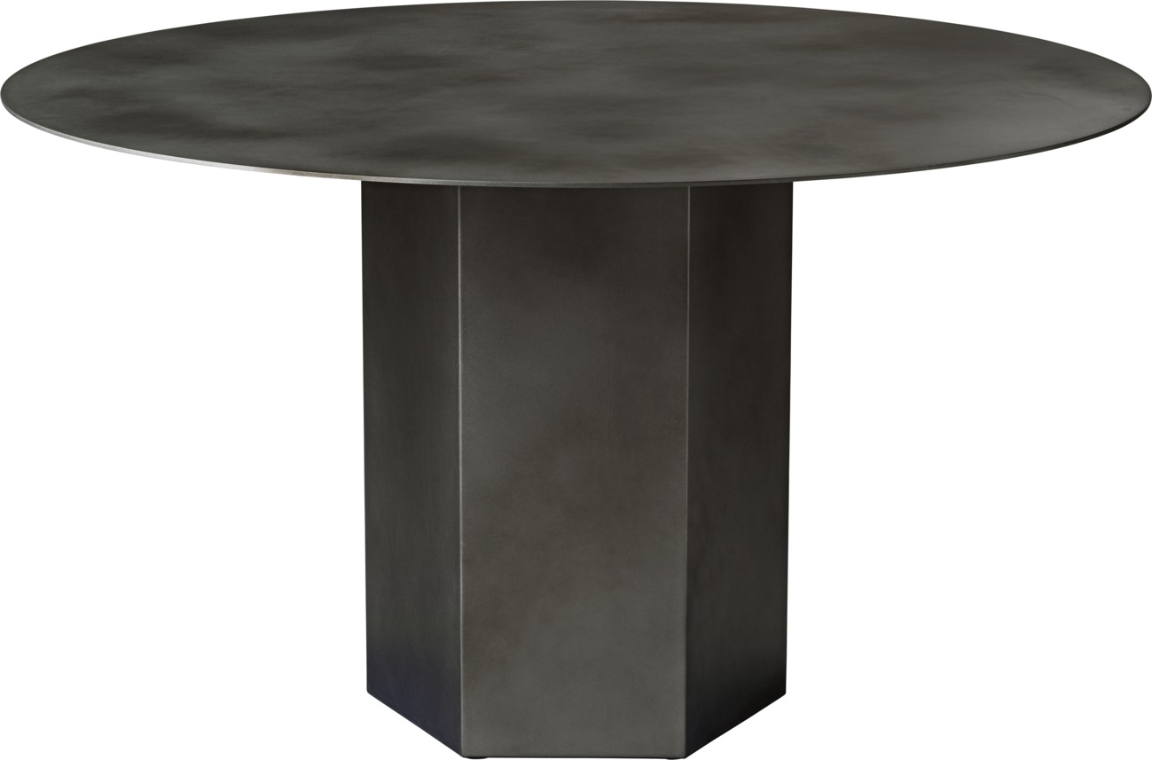 Epic Esstisch rund Misty Gray Stahl Gubi