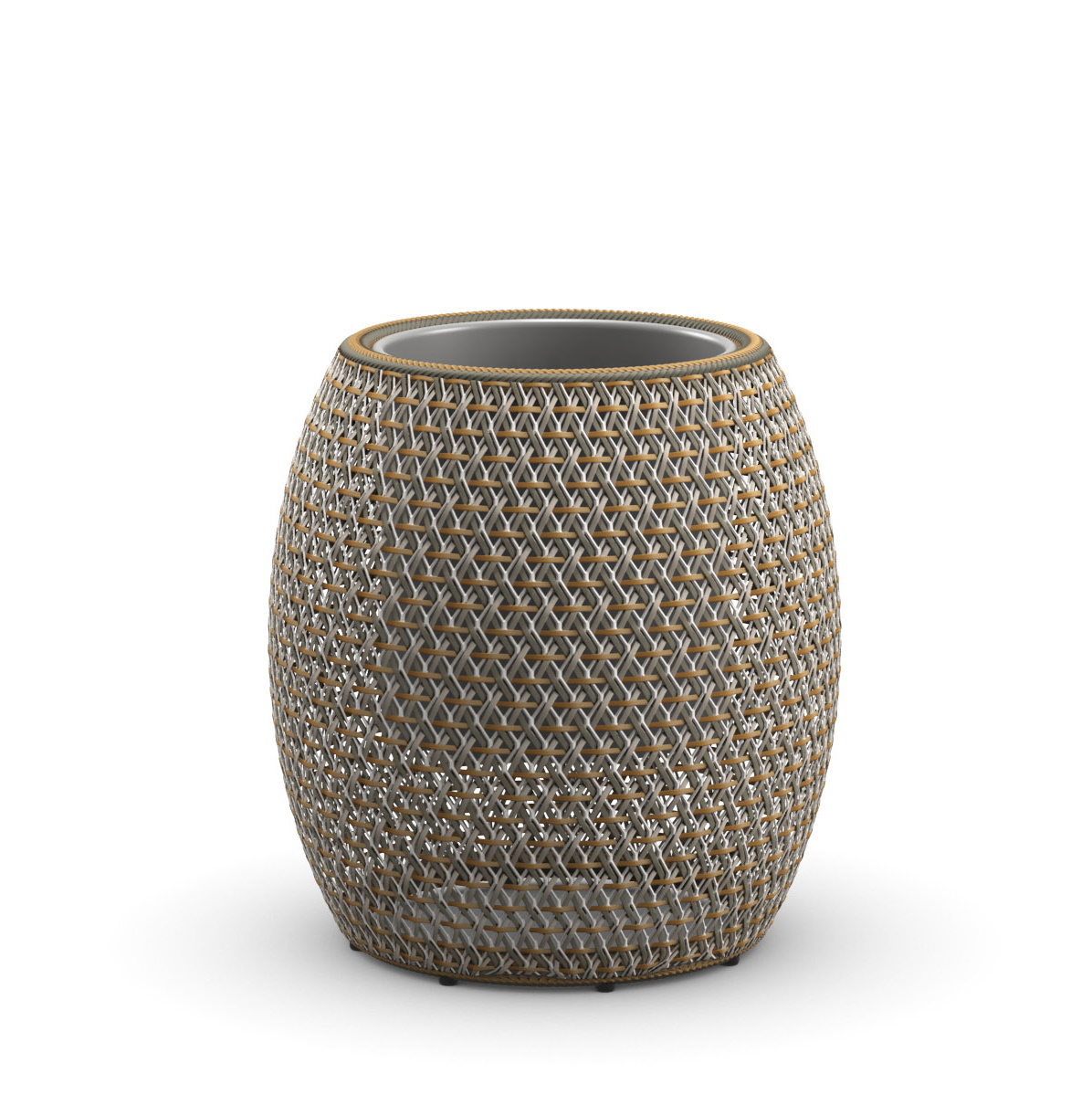 Dala Übertopf M: Geflochtener Pflanztopf für den Innen- und Außenbereich, modernes Design.